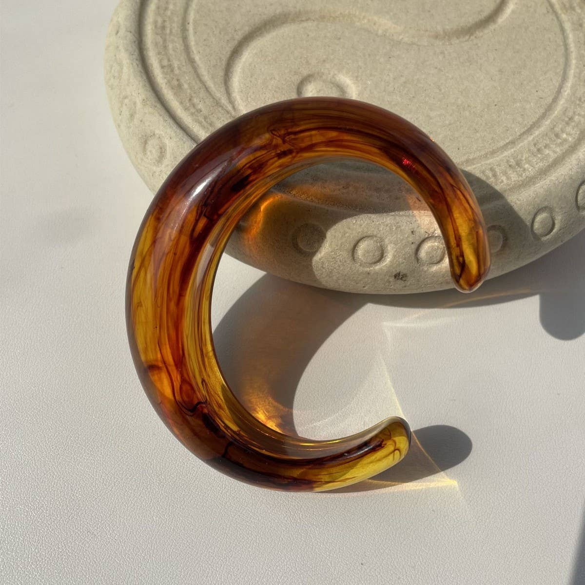 Thin Open Cuff Acrylic Bracelet for Petite Women_CWMM3095: Purple / (OS) 1