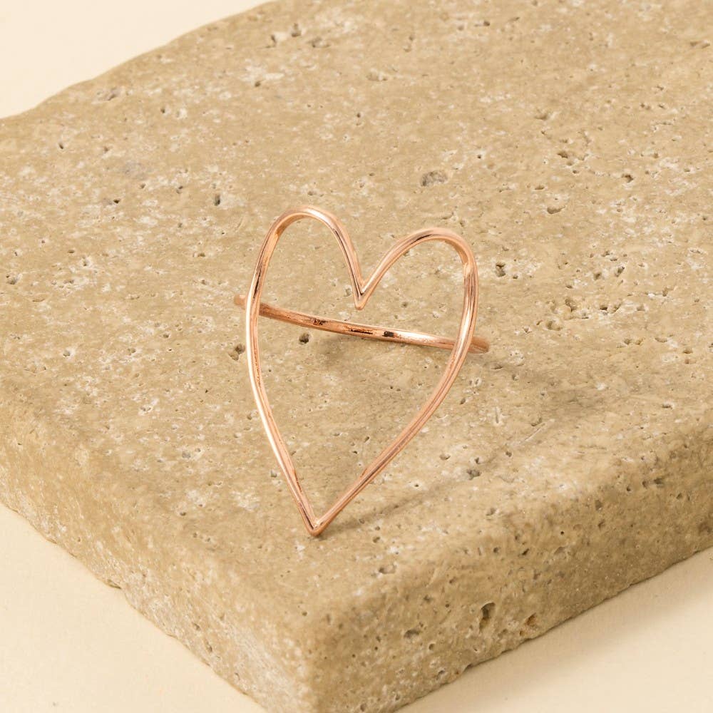 Heart Cut Out Ring: GD