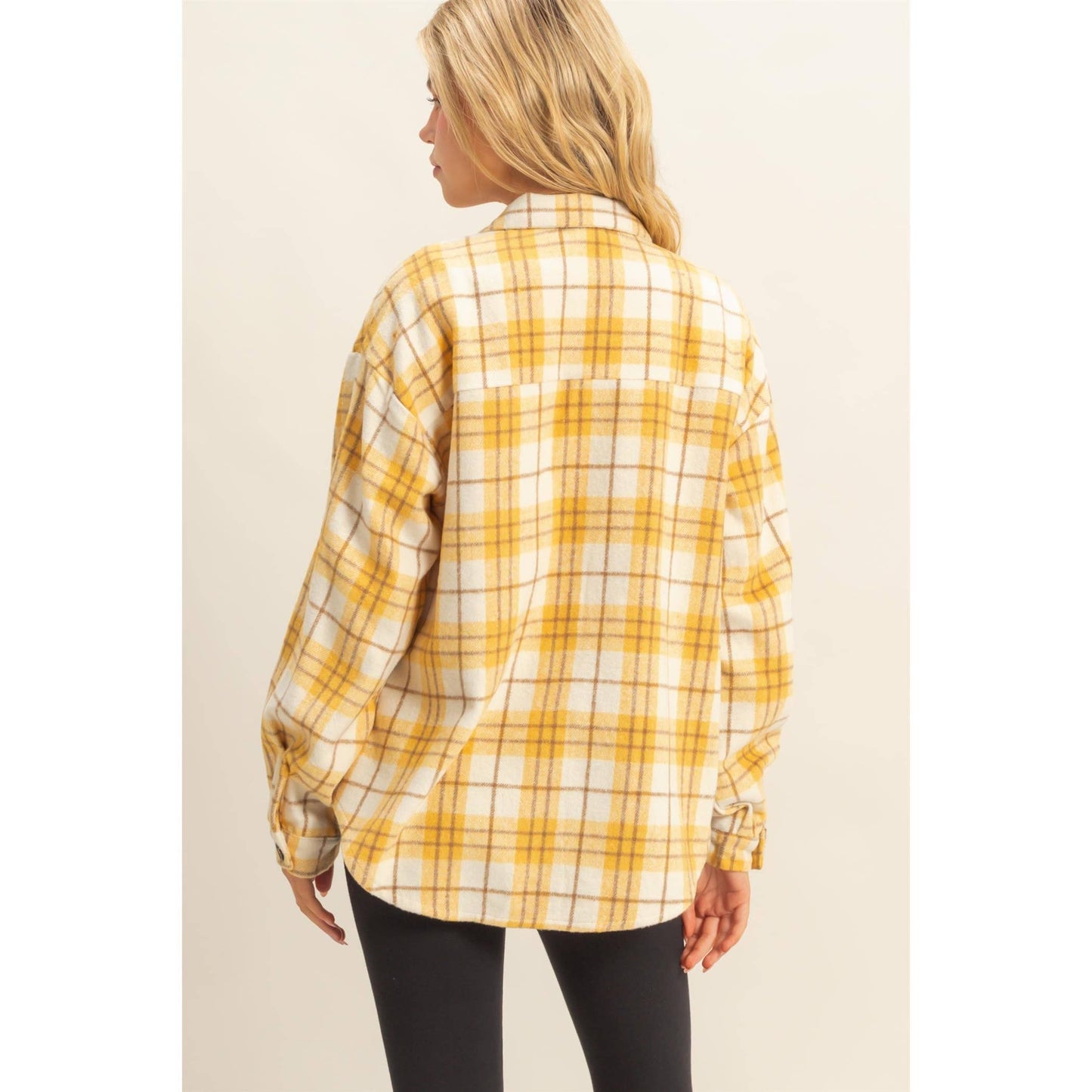 Alexandra Yellow Plaid Shacket