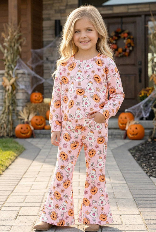 Pumpkin & Ghost 2 PC Set 6M - 5T