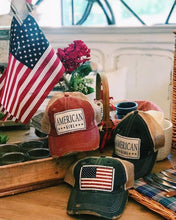 Load image into Gallery viewer, American Girl Distressed Trucker Hat Baseball Cap
