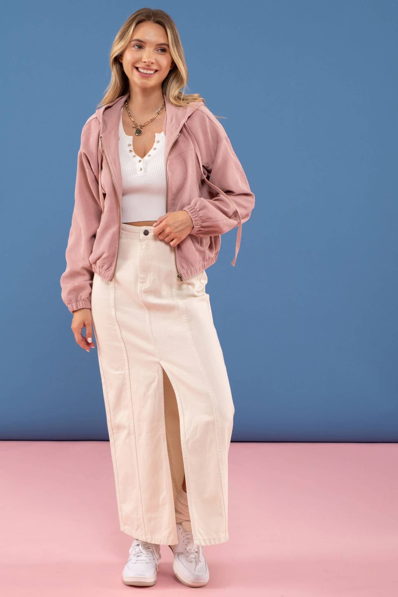 Stella Coruroy Zip Up Jacket