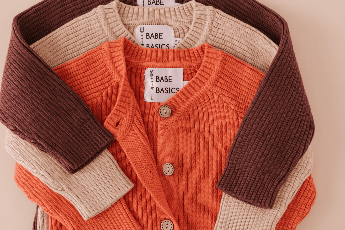 Everyday Ribbed Baby Romper: SPICED PUMPKIN / 6-12M