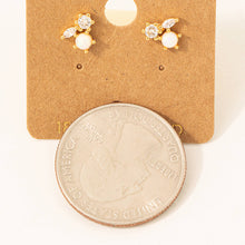 Load image into Gallery viewer, Mini Triple Rhinestone Stud Earring: G
