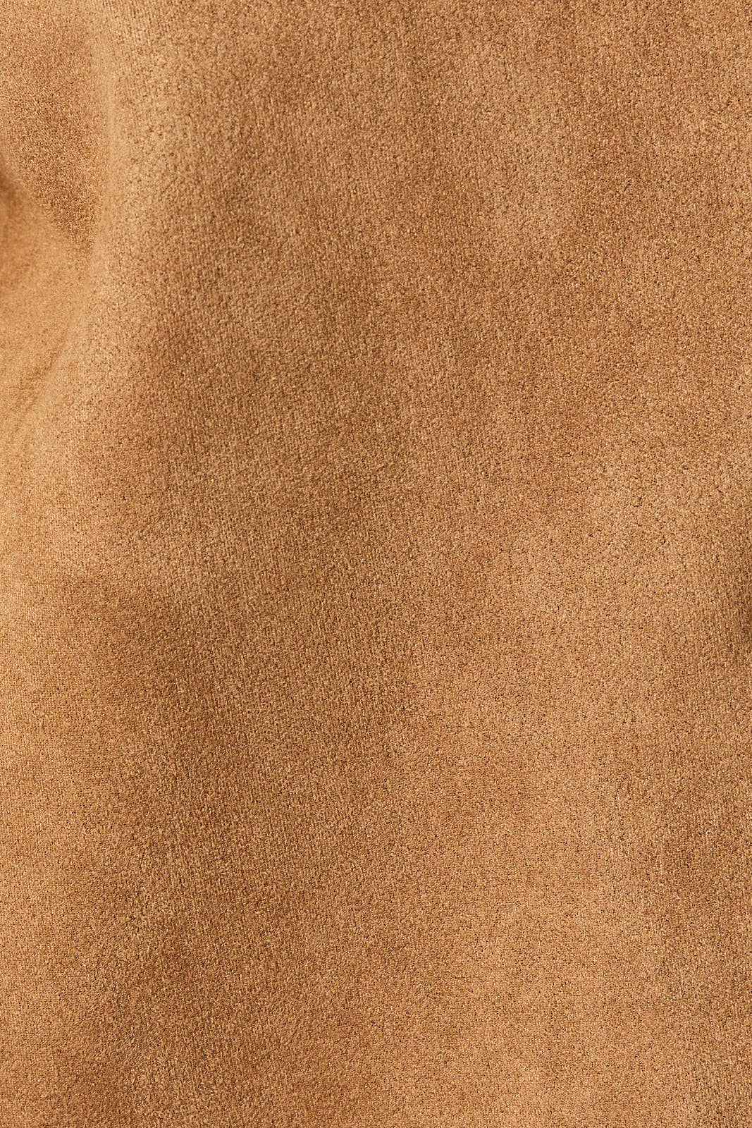 SUEDE JACKET: TAN / S