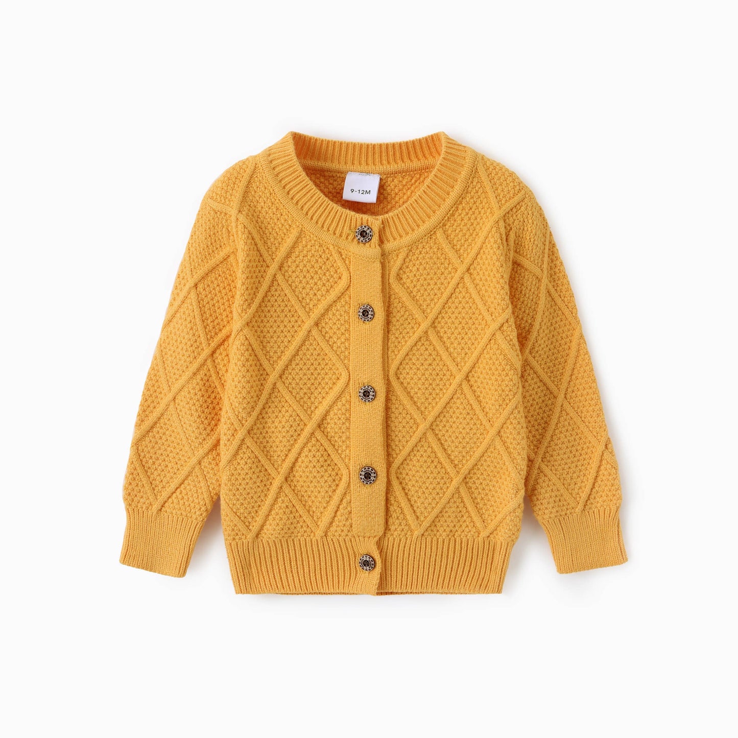 Baby Textured Sweater Jacket: Yellow / 3-6 Months