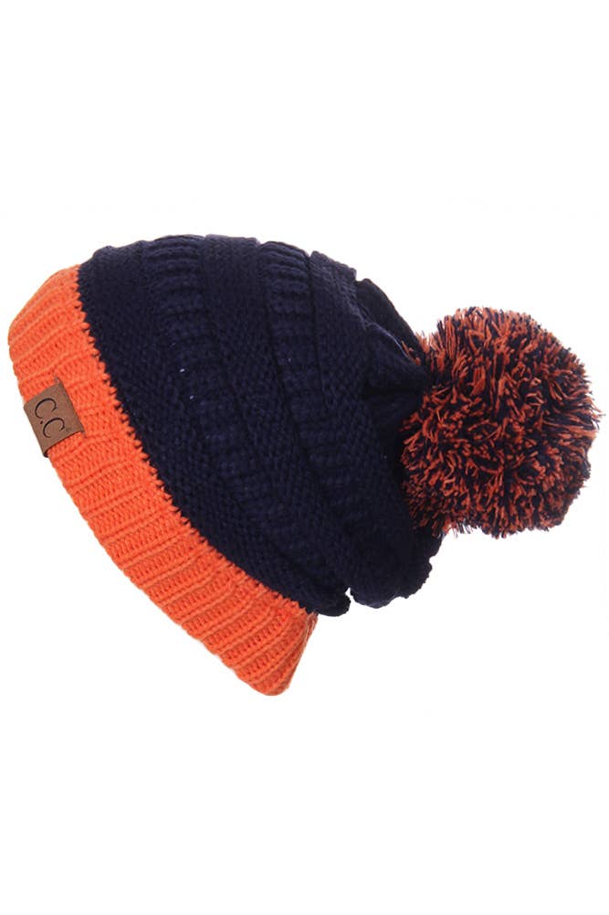 C.C Team College Color Game Day Beanie: 14. Maroon/Gold