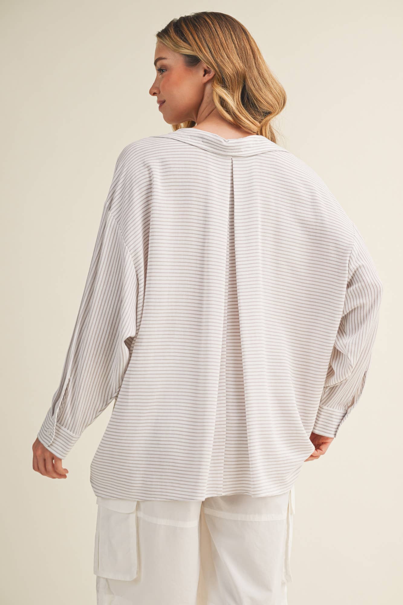 Sayla Striped Button Down