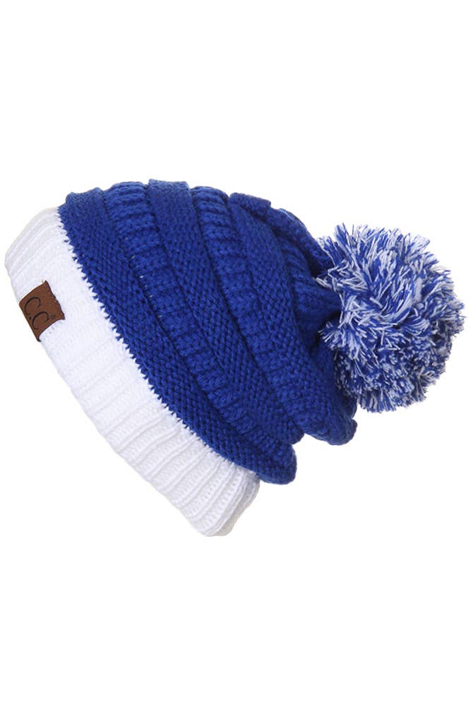 C.C Team College Color Game Day Beanie: 14. Maroon/Gold