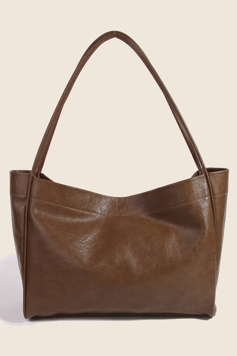 Simple Modern Leather Tote Bag: IV