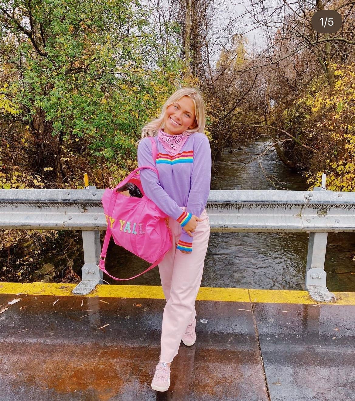 Purple Rainbow Sweater