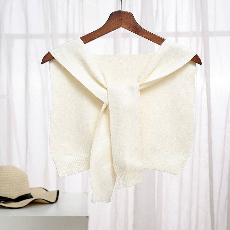 Stylish Clothing Accessory Shawl: Off-white