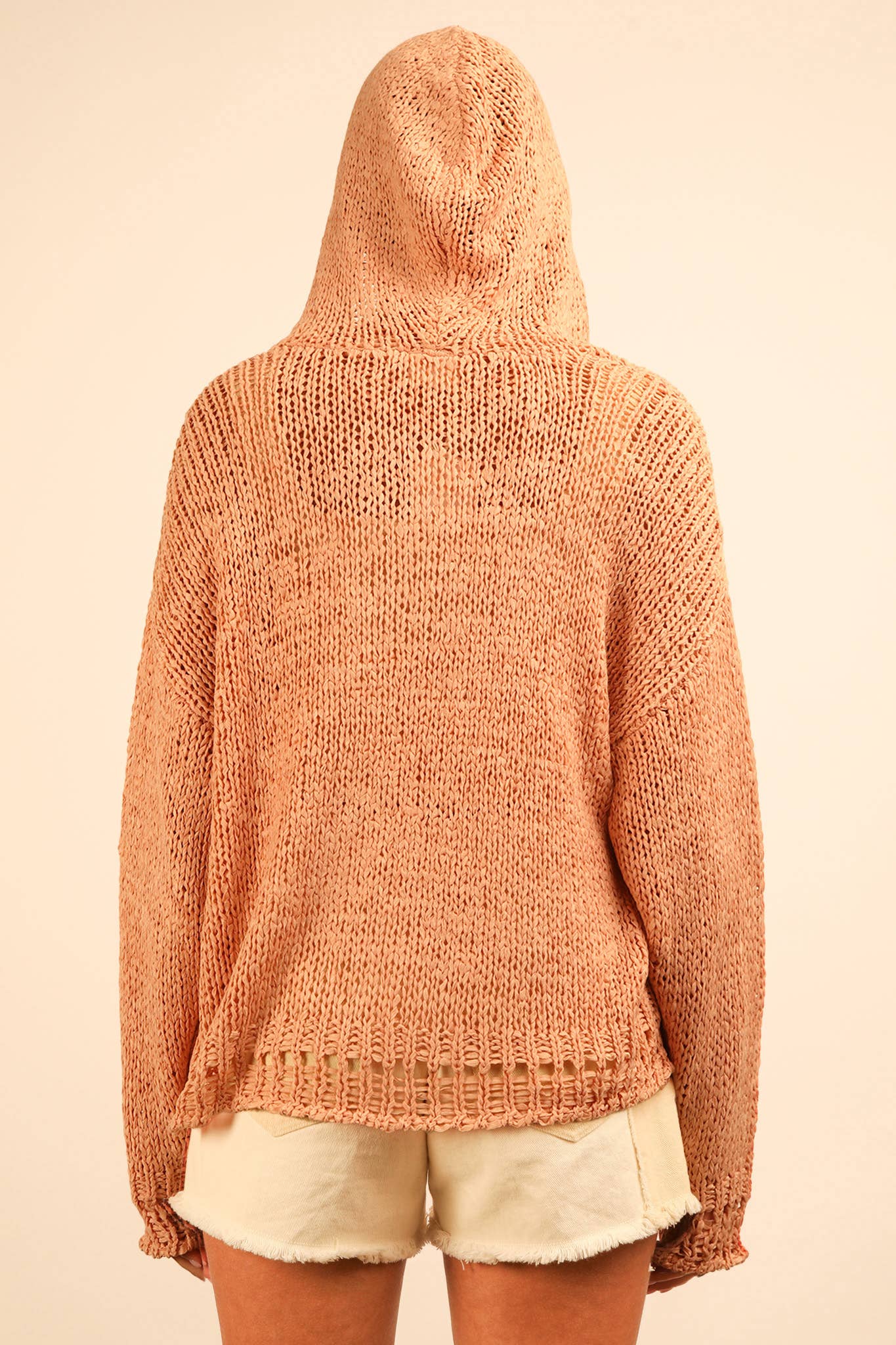 Georgia Oversized Summer Knit Sweater Hoodie Top