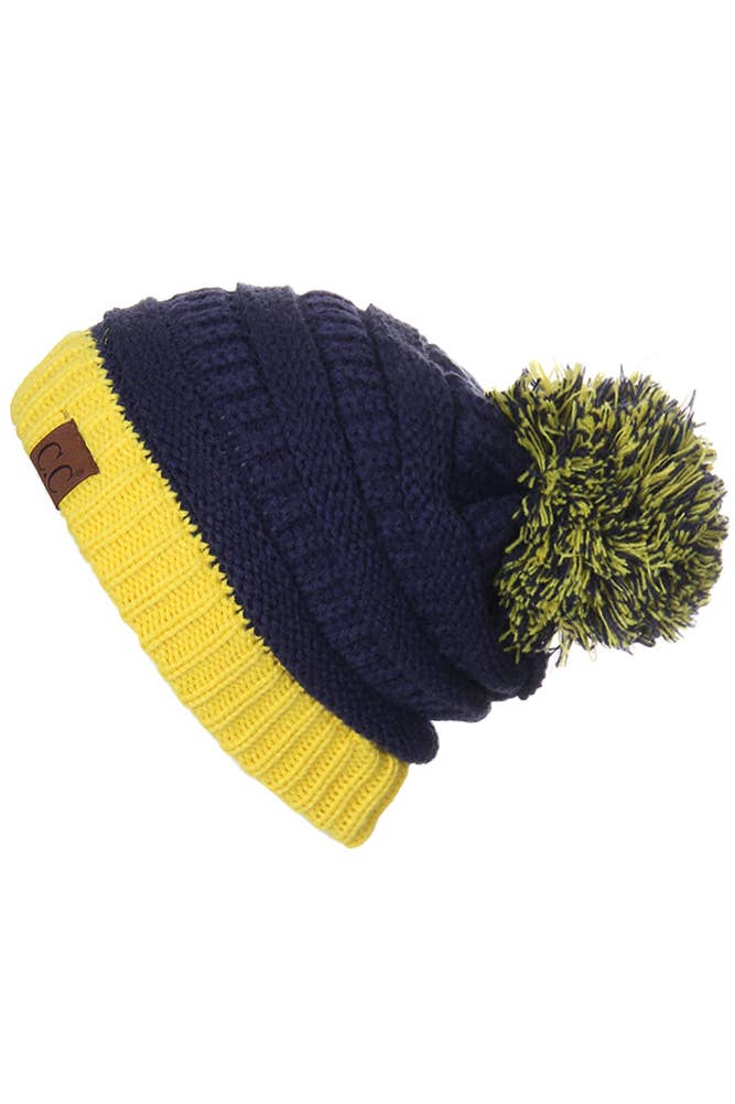 C.C Team College Color Game Day Beanie: 14. Maroon/Gold