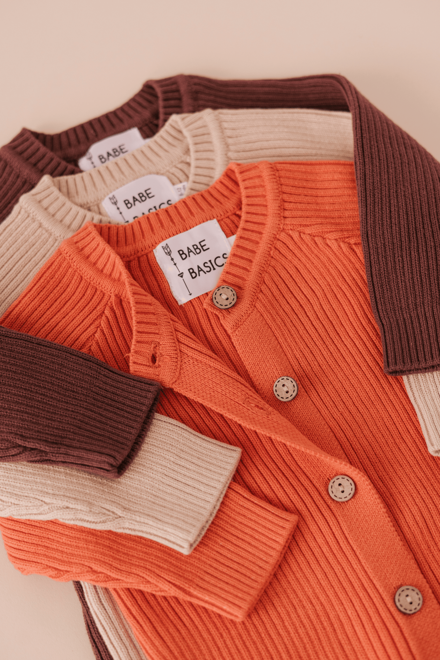 Everyday Ribbed Baby Romper: SPICED PUMPKIN / 6-12M