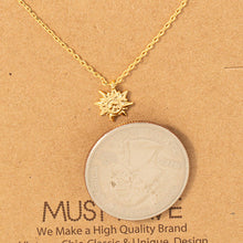 Load image into Gallery viewer, Mini Sun Pendant Necklace: G
