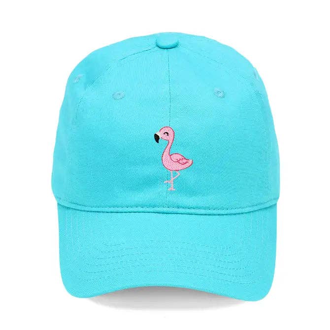Flamingo Embroidered Cap - 3 Colors