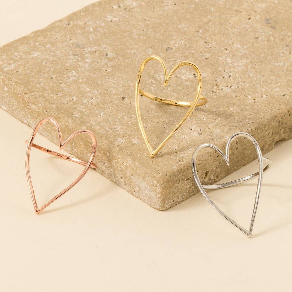 Heart Cut Out Ring: GD