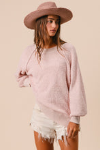 Load image into Gallery viewer, Chloe Crew Neck Textured Loose Stitch Pullover
