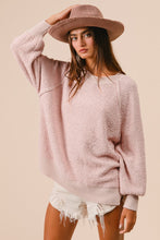 Load image into Gallery viewer, Chloe Crew Neck Textured Loose Stitch Pullover
