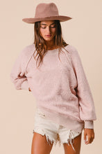 Load image into Gallery viewer, Chloe Crew Neck Textured Loose Stitch Pullover
