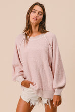 Load image into Gallery viewer, Chloe Crew Neck Textured Loose Stitch Pullover
