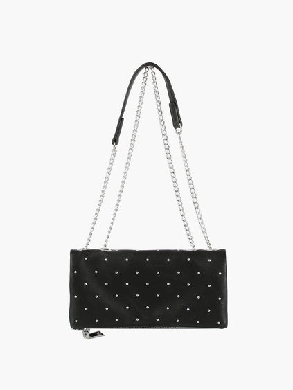 Black Studded Shoulder Bag