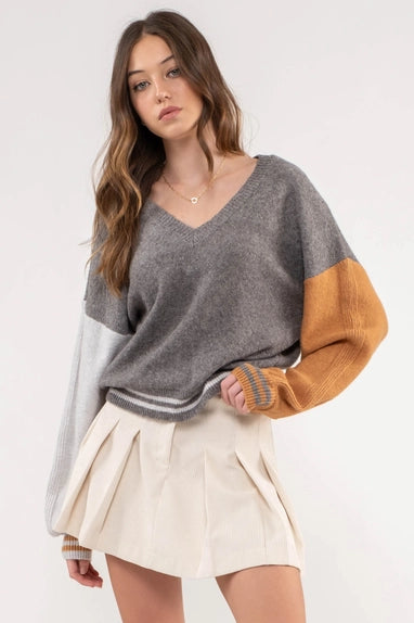 Ivy Color Block Sweater