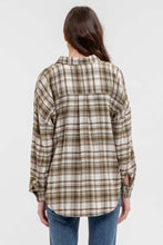 Load image into Gallery viewer, Oakleigh Olive Plaid Button up
