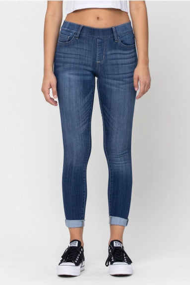 Cello Brand Mid Rise Skinny Pull On Jeans