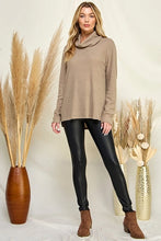 Load image into Gallery viewer, Camryn Ribbed Cowl Neck Pullover
