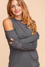 Load image into Gallery viewer, Calista Cold Shoulder Cut Out Top
