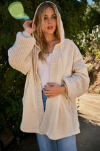 Load image into Gallery viewer, Tessa Terry Knit Hooded Cardigan

