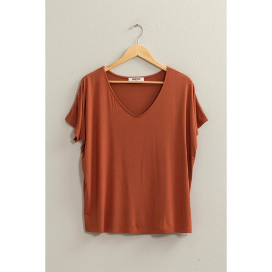Kori Soft Dolman Vneck Tee 3 Colors