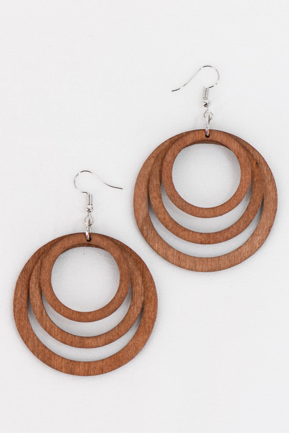 Boho Filigree Laser Cut Wood Earrings