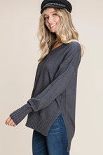 Load image into Gallery viewer, Ella Buttery Soft Hi Low Vneck Sweater
