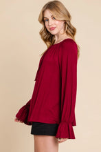 Load image into Gallery viewer, Kaleigh Keyhole Peasant Top
