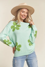 Load image into Gallery viewer, Fia Puffy Flower Print Sweater
