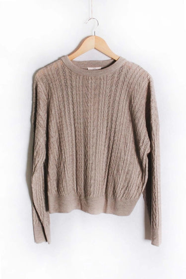 Cameron Crewneck Ribbed Knit Sweater