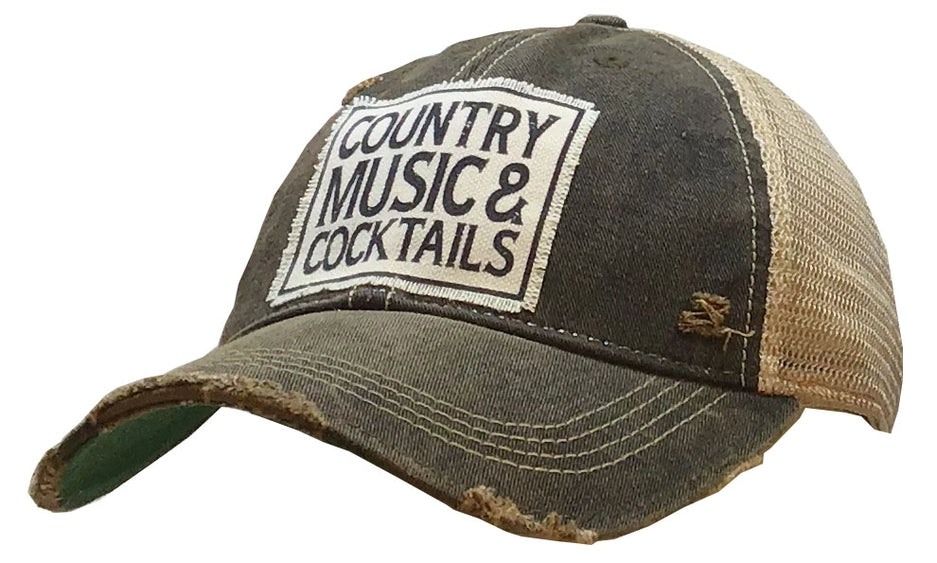 Country Music & Cocktails Vintage Hat