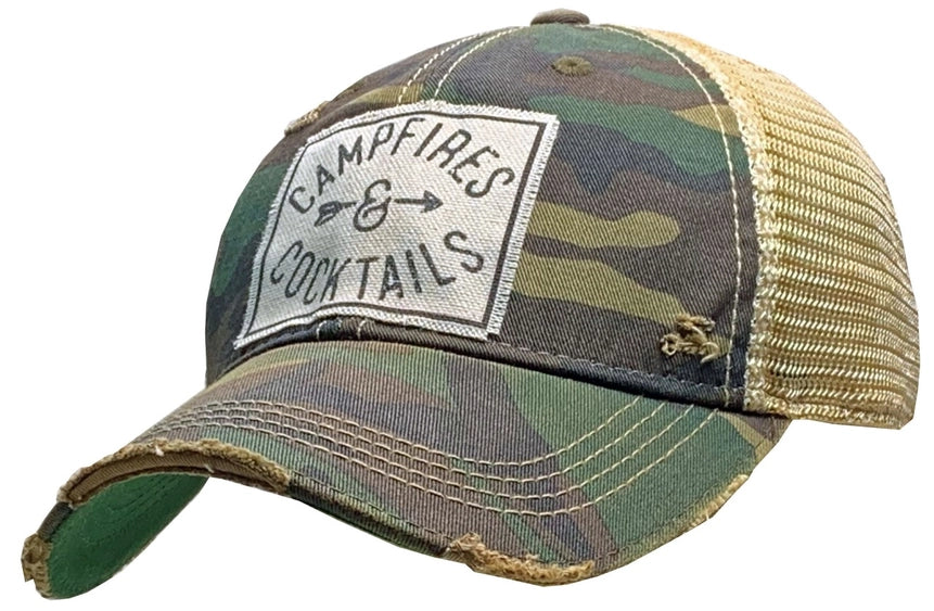 Campfires & Cocktails Mesh Hat