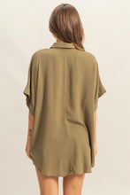 Load image into Gallery viewer, Hailey Half Placket Woven Shirt - Dark Olive
