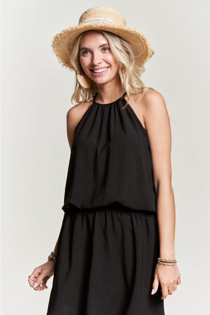 Nora Halter Neck Mini Dress
