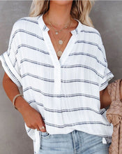 Load image into Gallery viewer, Sarah Striped Flowy Top
