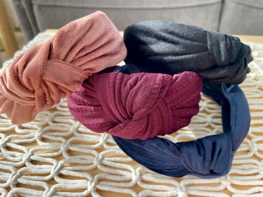 Velvet Knot Headband 4 Colors