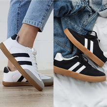 Load image into Gallery viewer, Striped Lace Up Sneakers (Two Colors)
