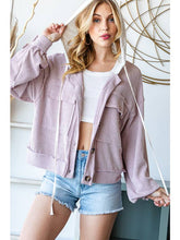 Load image into Gallery viewer, Jada Cropped Hoodie Jacket - Frost Violet

