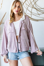 Load image into Gallery viewer, Jada Cropped Hoodie Jacket - Frost Violet
