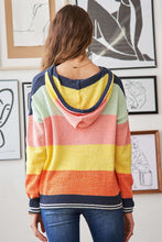 Load image into Gallery viewer, Melody Multi Color Hoodie Sweater
