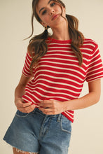 Load image into Gallery viewer, Ava Striped Sweater Top
